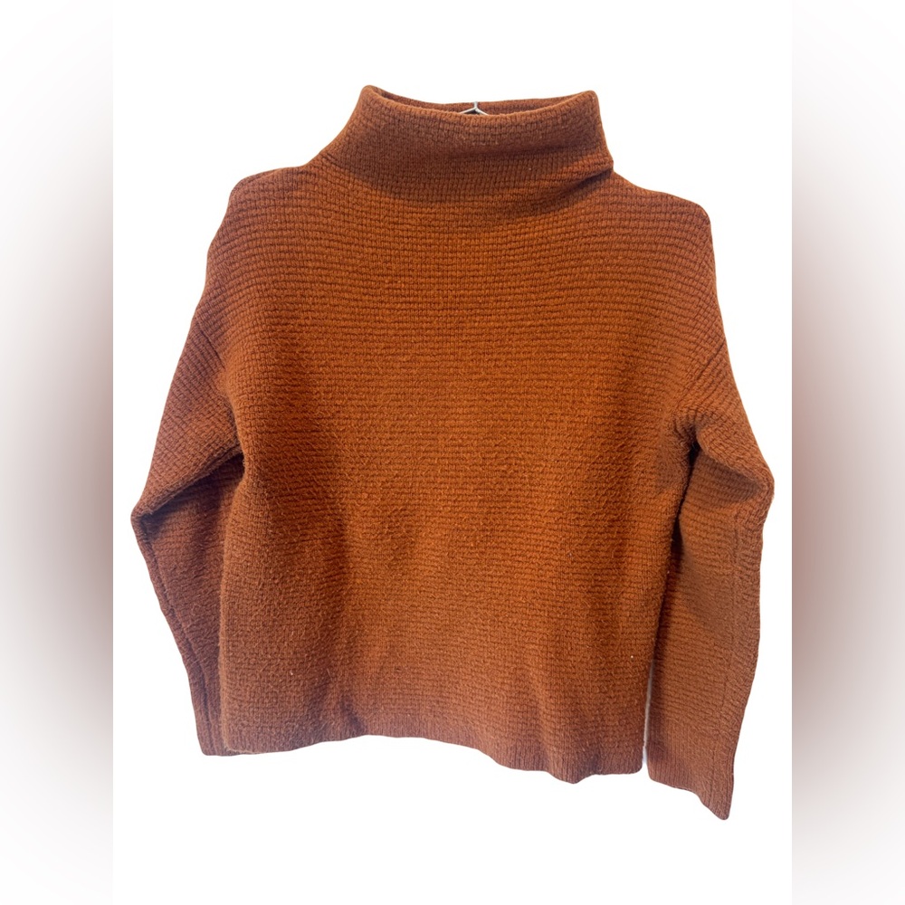 Madewell Rust Turtleneck Sweater